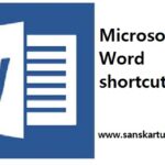Microsoft Word shortcut key