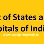 List of States and Capitals of India