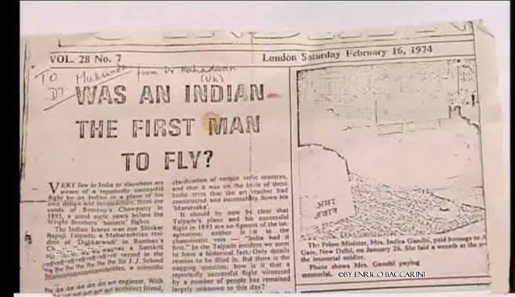 first airplane invented Shivkar Bapuji Talpade 3 Shivkar Babuji Talpade first inventor of airplane