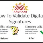 verify digital signature in e aadhaar